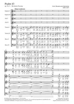 Richte mich Gott (Psalm 43) von Felix Mendelssohn Bartholdy (Download) 