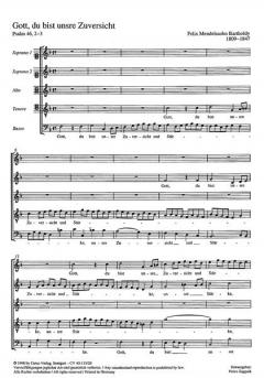 Gott, du bist unsre Zuversicht (Felix Mendelssohn Bartholdy) 