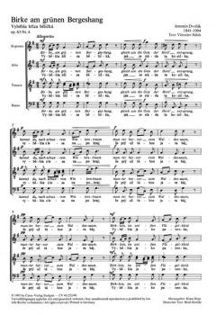 Vybehla bríza (Birke am grünen Bergeshang) (Antonín Dvorák) 