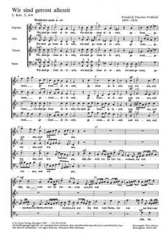Wir sind getrost alle Zeit (Friedrich Theodor Fröhlich) 