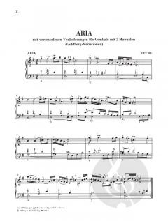 Goldberg-Variationen BWV 988 von Johann Sebastian Bach 
