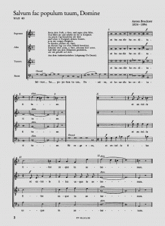 Salvum fac; Pange lingua von Anton Bruckner (Download) 