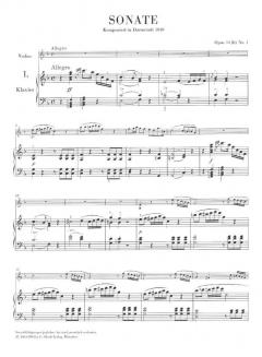 6 Sonaten op. 10 (b) von Carl Maria von Weber für Klavier und Violine im Alle Noten Shop kaufen