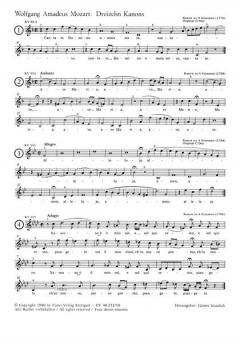 Mozart: Dreizehn Kanons (W.A. Mozart) 