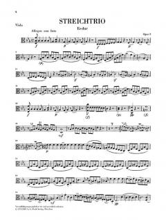 Streichtrios op. 3, 8 und 9 und Streichduo WoO 32 von Ludwig van Beethoven im Alle Noten Shop kaufen (Stimmensatz)