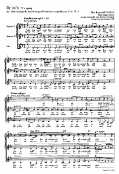 Drei Gesänge für 3-stimmigen Frauenchor (Max Reger) 