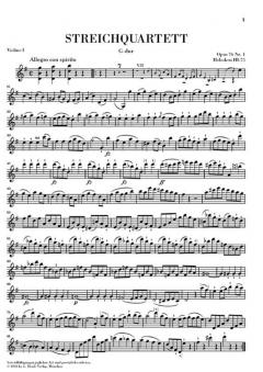 Streichquartette Heft 10 op. 76 Nr. 1-6 von Joseph Haydn im Alle Noten Shop kaufen (Stimmensatz)
