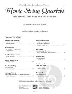 Movie String Quartets for Festivals, Weddings, and All Occasions 