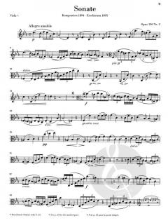 Sonaten op. 120, 1 und 2 von Johannes Brahms für Klavier und Klarinette (oder Viola) im Alle Noten Shop kaufen (Einzelstimme)