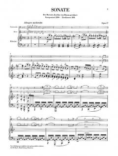 Sonate F-Dur op. 17 von Ludwig van Beethoven für Klavier und Horn oder Violoncello