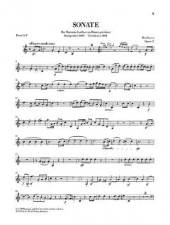 Sonate F-Dur op. 17 von Ludwig van Beethoven für Klavier und Horn oder Violoncello