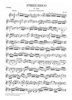Streichduos von Wolfgang Amadeus Mozart im Alle Noten Shop kaufen