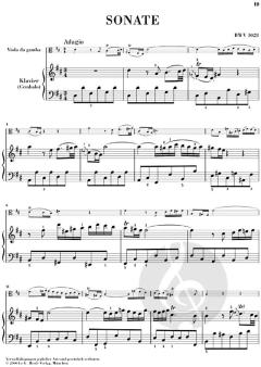 3 Gambensonaten BWV 1027-1029 von Johann Sebastian Bach für Viola da Gamba (Violoncello) und Cembalo im Alle Noten Shop kaufen