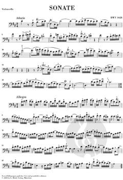 3 Gambensonaten BWV 1027-1029 von Johann Sebastian Bach für Viola da Gamba (Violoncello) und Cembalo im Alle Noten Shop kaufen