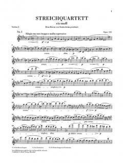 Streichquartett cis-moll op. 131 von Ludwig van Beethoven im Alle Noten Shop kaufen (Stimmensatz)