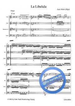 La Libelula von Luis Nieto für Holzbläser Quartett im Alle Noten Shop kaufen