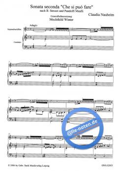 Sonata seconda 'Che si puo fare' (Claudia Nauheim) 