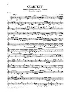 Oboenquartett F-dur KV 370 (368b) (W.A. Mozart) 