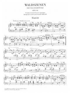 Waldszenen op. 82 von Robert Schumann 