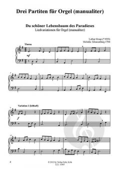 Drei Partiten für Orgel manualiter von Lothar Graap im Alle Noten Shop kaufen (Partitur)