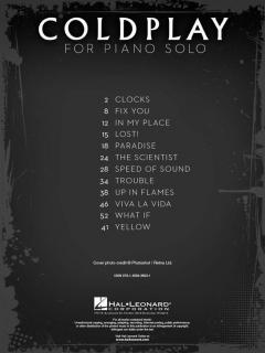 Coldplay for Piano Solo 