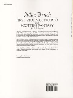 First Violin Concerto and Scottish Fantasy von Max Bruch 