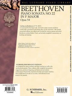 Sonata No. 22 In F Major, Opus 54 von Ludwig van Beethoven 