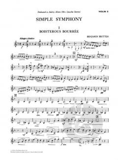 Simple Symphony von Benjamin Britten 