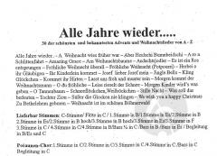 Alle Jahre wieder 