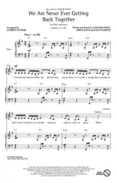 We Are Never Ever Getting Back Together von Taylor Swift (Download) 
