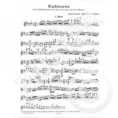 Kadenzen zu Violinkonzerten zu Mozart, D-Dur, KV 218 von Wolfgang Schneiderhan im Alle Noten Shop kaufen