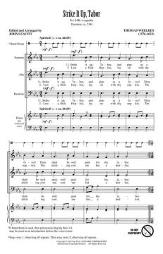Strike It Up, Tabor von Thomas Weelkes (Download) 