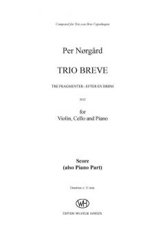 Trio Breve von Per Nørgård 