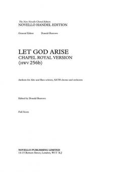 Let God Arise HWV256a von Georg Friedrich Händel 