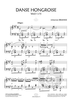Danse Hongroise No5 Fa Diese von Johannes Brahms 
