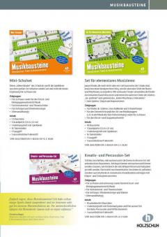 Musikbausteine Set für Elementares Musizieren 