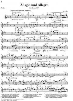 Adagio und Allegro op. 70 von Robert Schumann für Klavier und Horn - Fassung für Violine im Alle Noten Shop kaufen