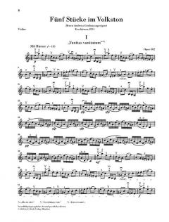 Fünf Stücke im Volkston op. 102 von Robert Schumann für Violoncello und Klavier im Alle Noten Shop kaufen