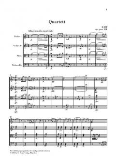 Streichquartett G-dur op. post. 161 D 887 von Franz Schubert im Alle Noten Shop kaufen