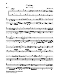 Gambensonaten Wq 88, 136, 137 von Carl Philipp Emanuel Bach 