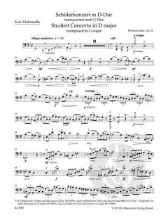 Concerto D-Dur op. 22 von Friedrich Seitz (Download) 