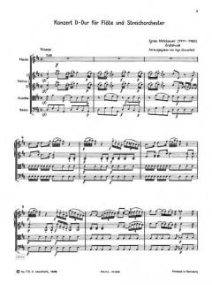 Konzert für Flöte und Streichorchester von Ignaz Holzbauer im Alle Noten Shop kaufen (Partitur)