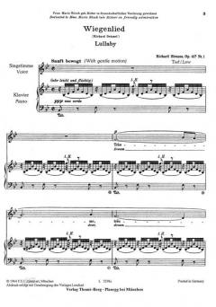 Wiegenlied von Richard Strauss 