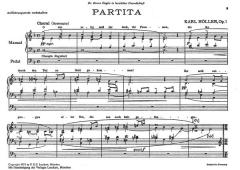 Partita über den Choral 'O wie selig seid ihr doch, ihr Frommen' von Karl Höller 