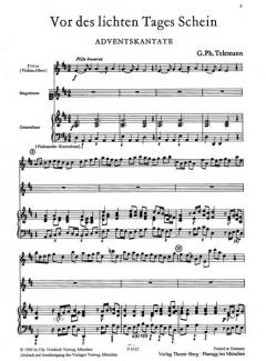 Vor des lichten Tages Schein (Georg Philipp Telemann) 