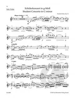 Schülerkonzert g-Moll op. 12 von Friedrich Seitz (Download) 