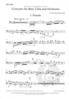 Concerto For Bass Tuba And Orchestra von Ralph Vaughan Williams im Alle Noten Shop kaufen