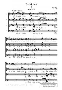 Tre Mottetti von Nino Rota 