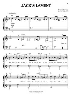 Tim Burton's The Nightmare Before Christmas (Big-Note Piano) von Danny Elfman 