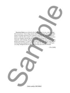 Diacritical Marks - Score & Parts von Nico Muhly (Download) 